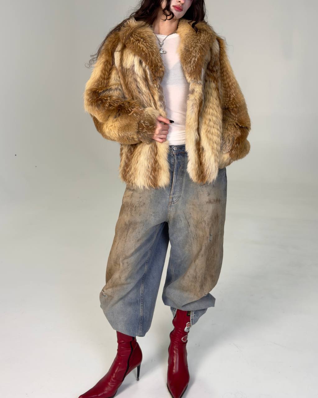 Vintage Fox Fur Coat