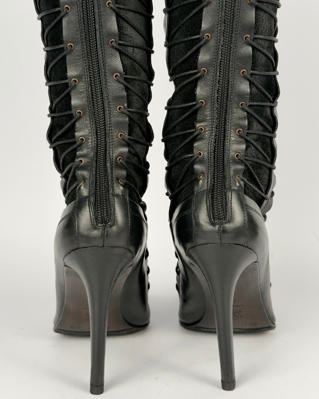 El Dante’s Couture Vintage Corset Lacing Boots — 38