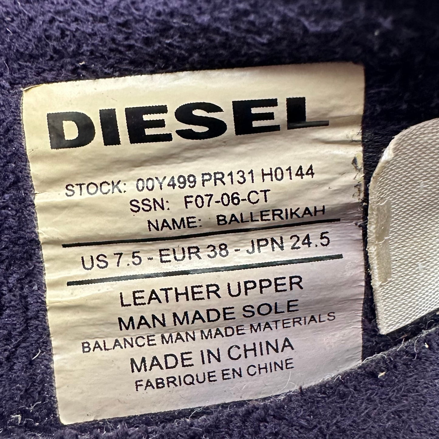 Diesel Vintage Ballet Flats 37/38