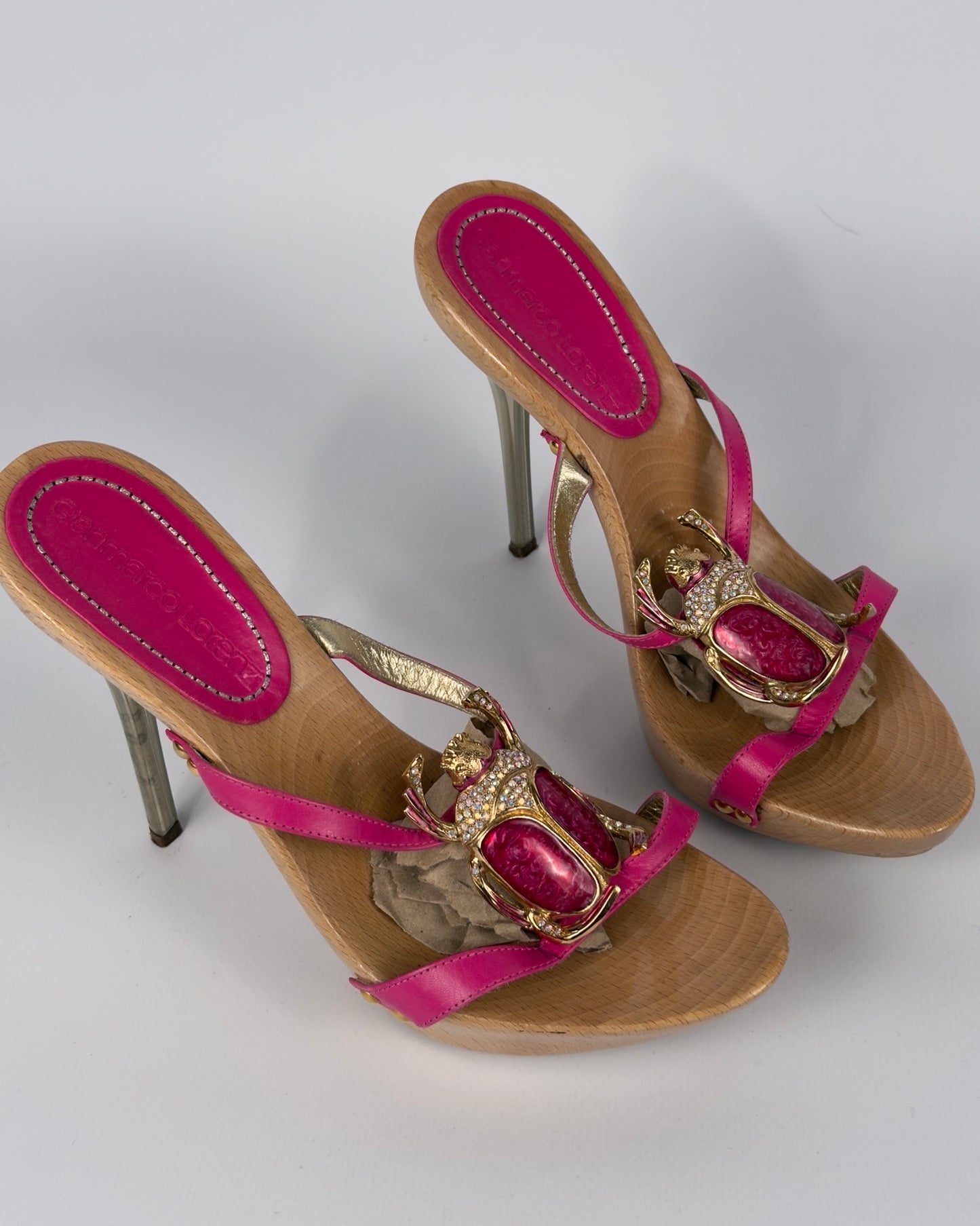 Gianmarco Lorenzi Vintage Beetle Heels — 39