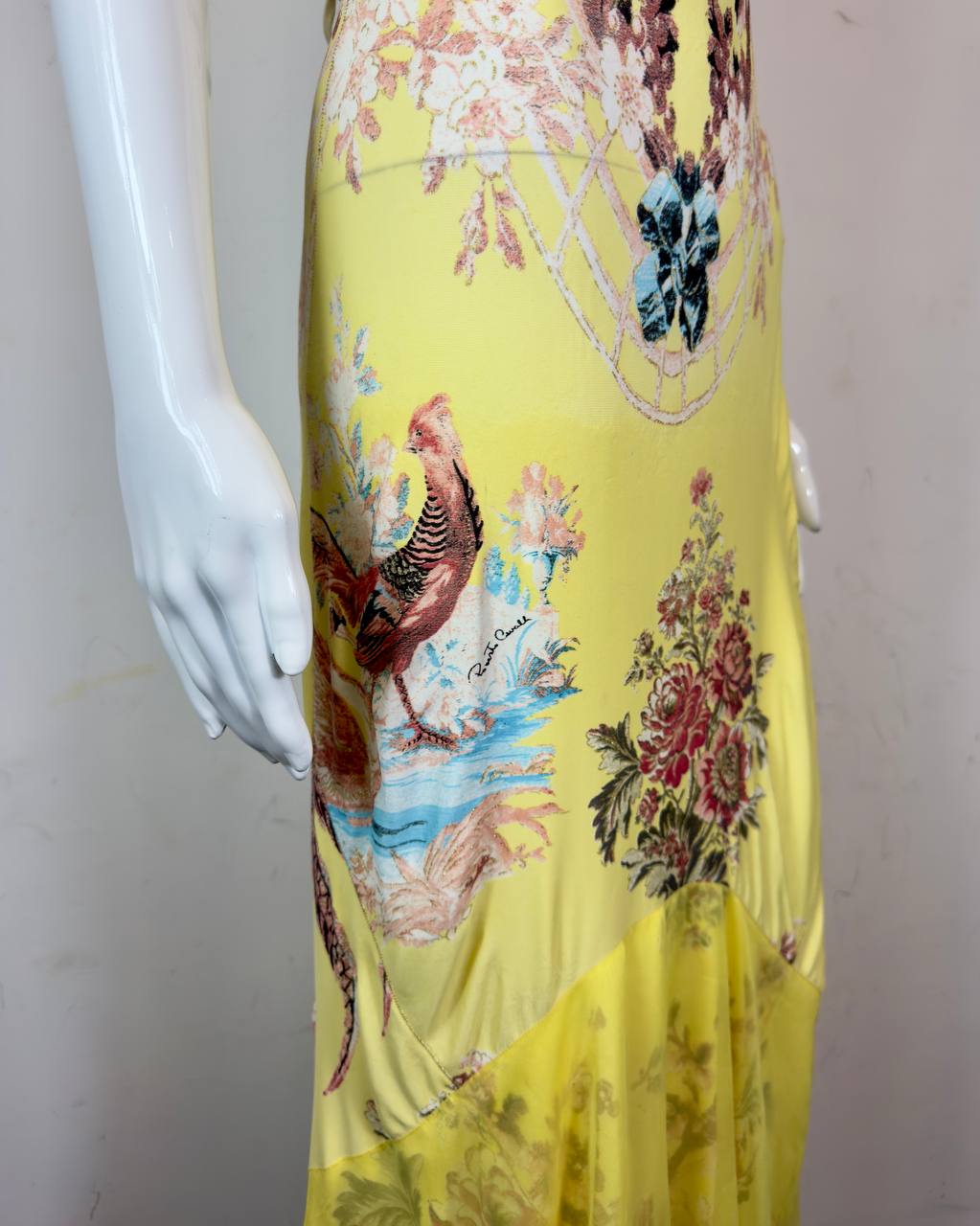 Roberto Cavalli S/S 2003 Chinoiserie Long Corset Dress