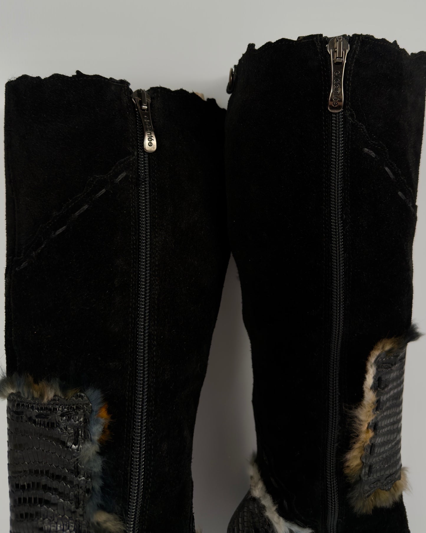 El Dante’s Couture Vintage Cargo Boots — 36