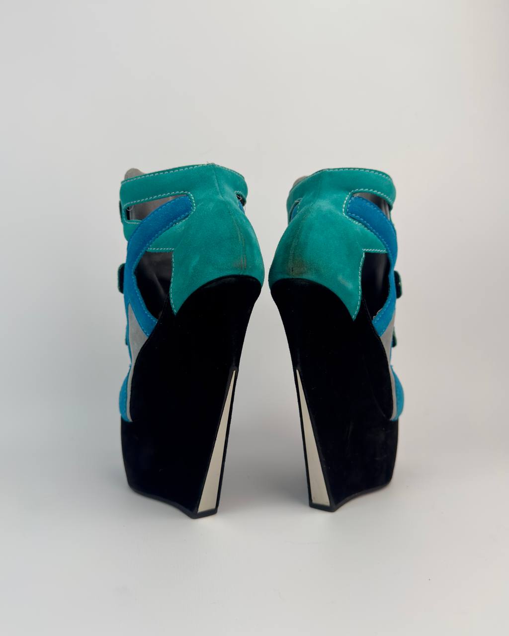 Casadei Vintage Wedge Boots — 37/37.5