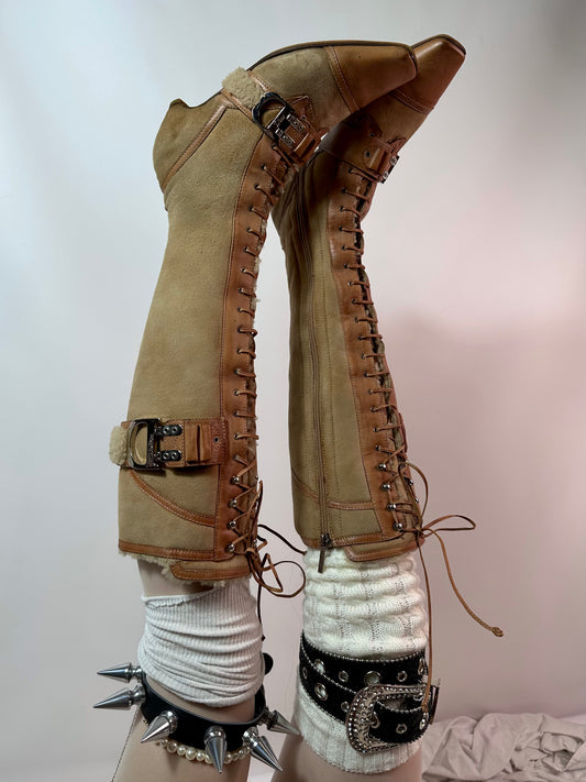 Dior By Galliano 2005 Runway Boots