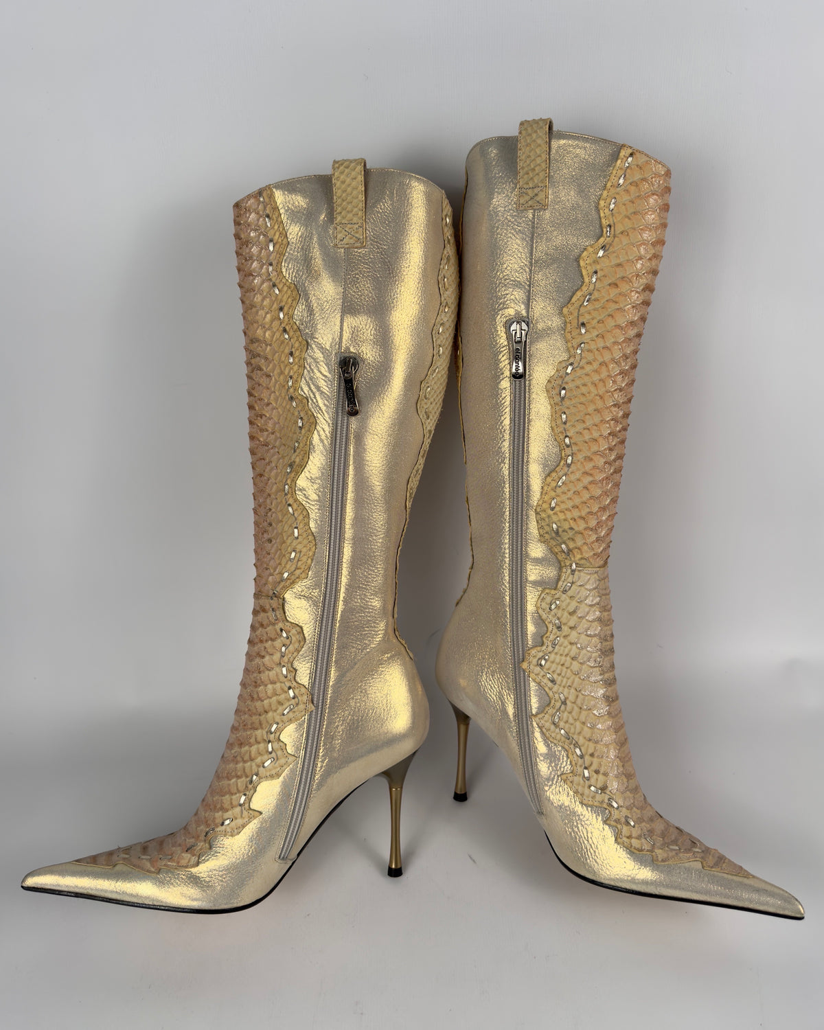 El Dante’s Couture Vintage Python Boots — 38/39