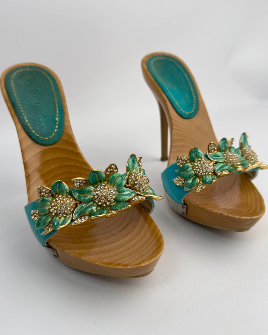 Gianmarco Lorenzi Vintage Flower Heels — 35/36