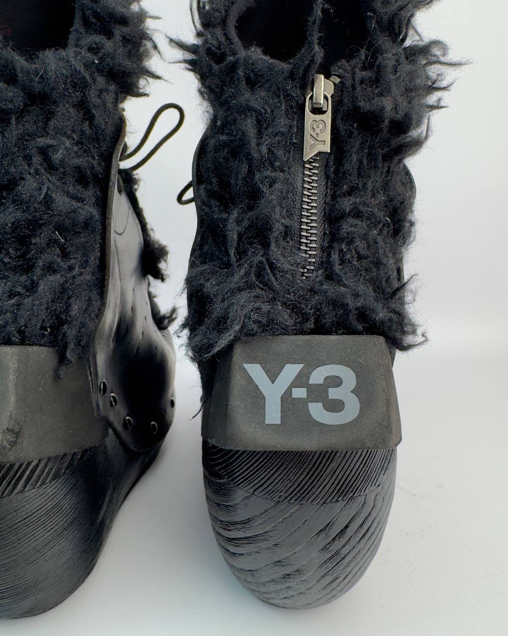 Adidas x Yohji Yamamoto Wedge Faux Fur Boots — 39/39.5