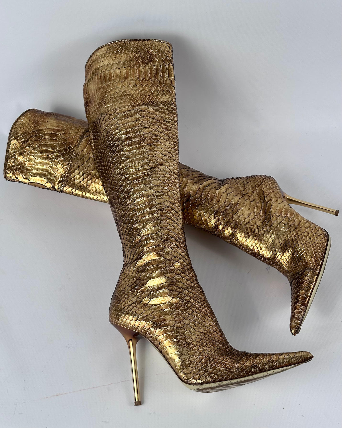 Gianmarco Lorenzi Vintage Leather Boots — 36