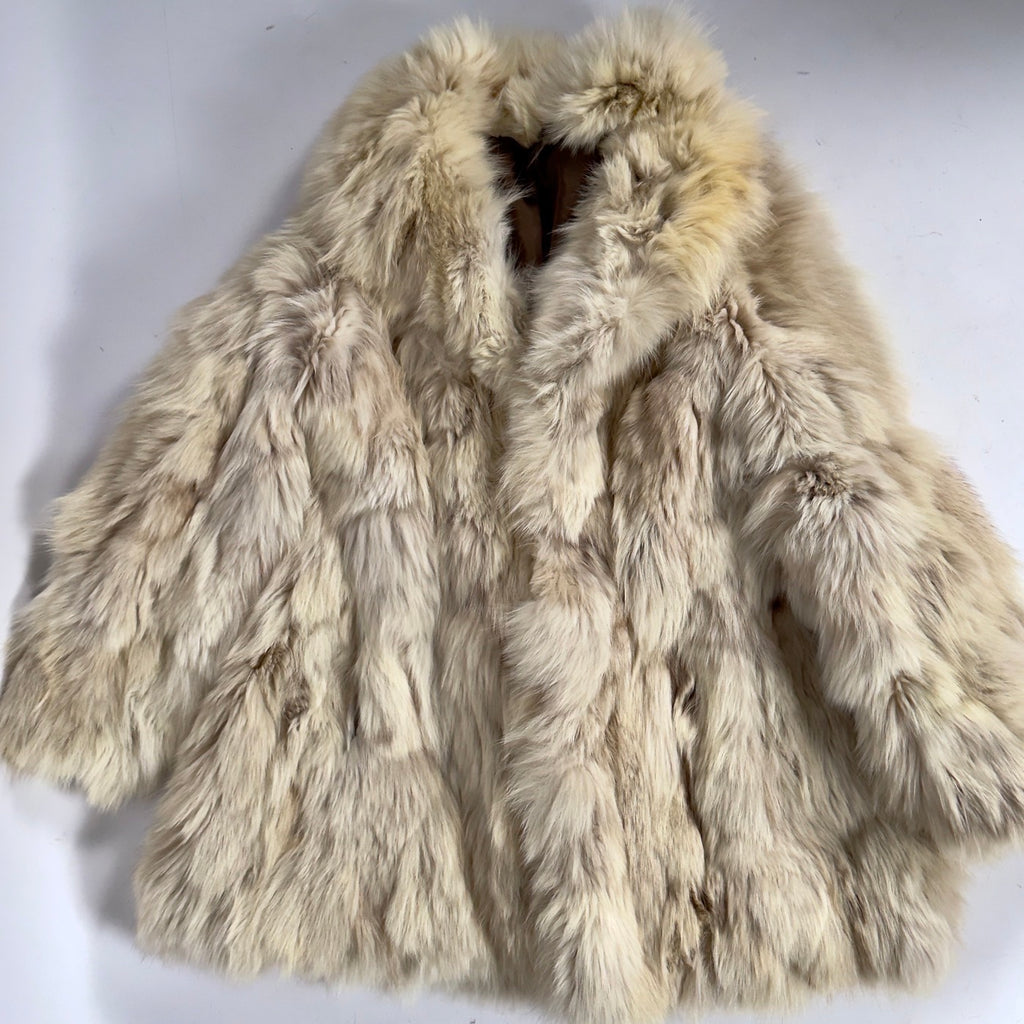 Vintage Arctic Fox Fur Coat — S/L