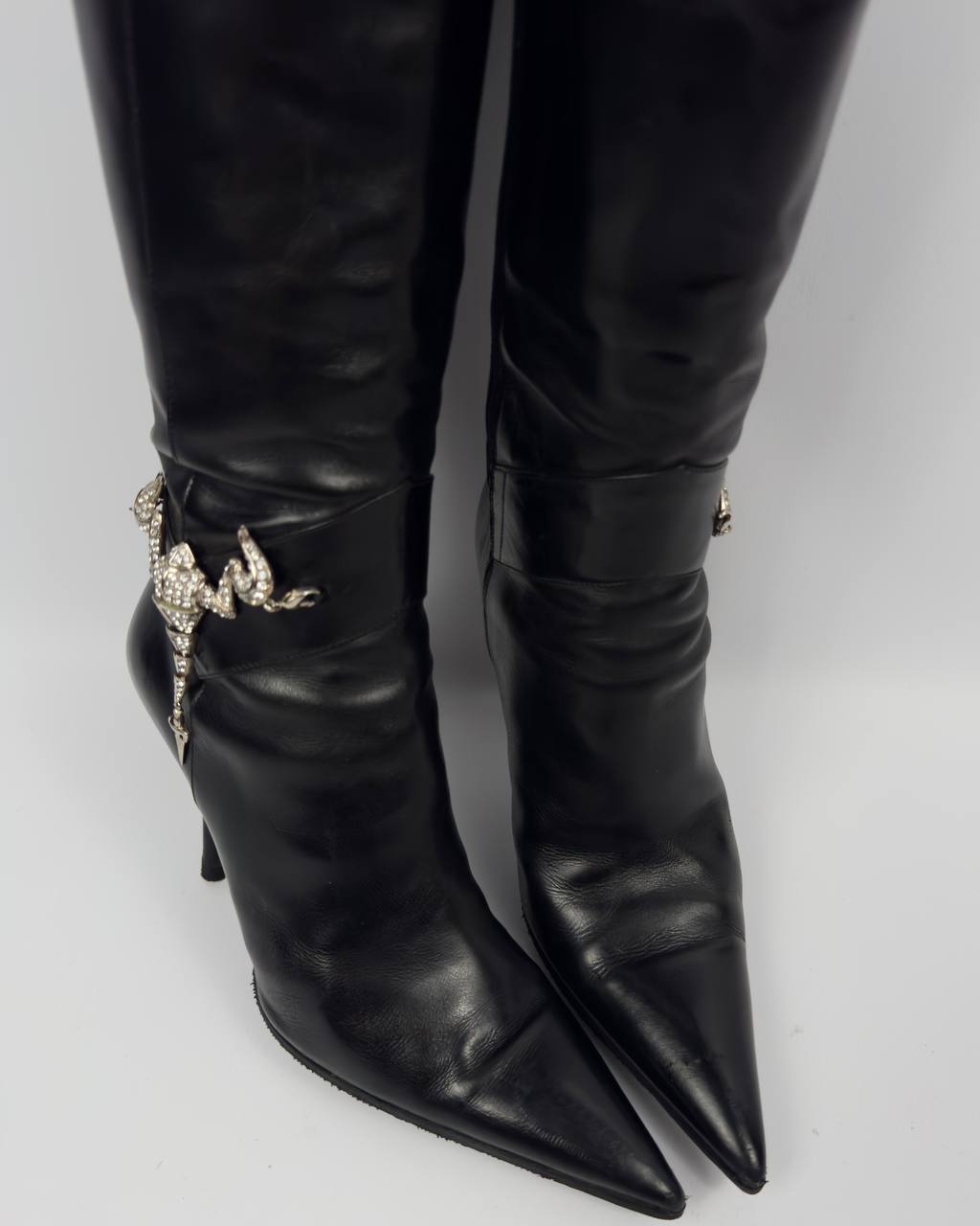 Cesare Paciotti Vintage Italian Scorpion Leather Boots — 37