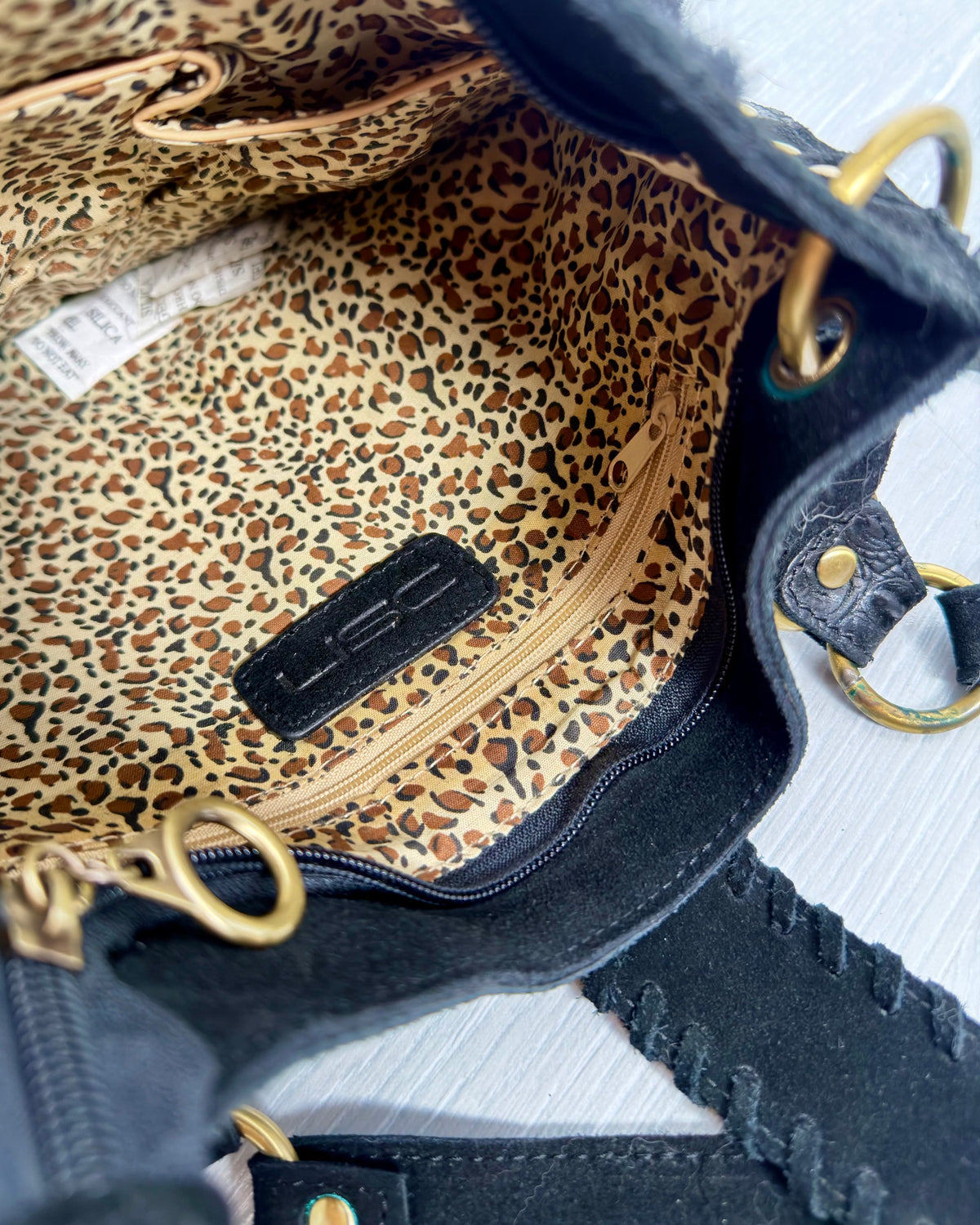 Vintage Fur Leather Bag