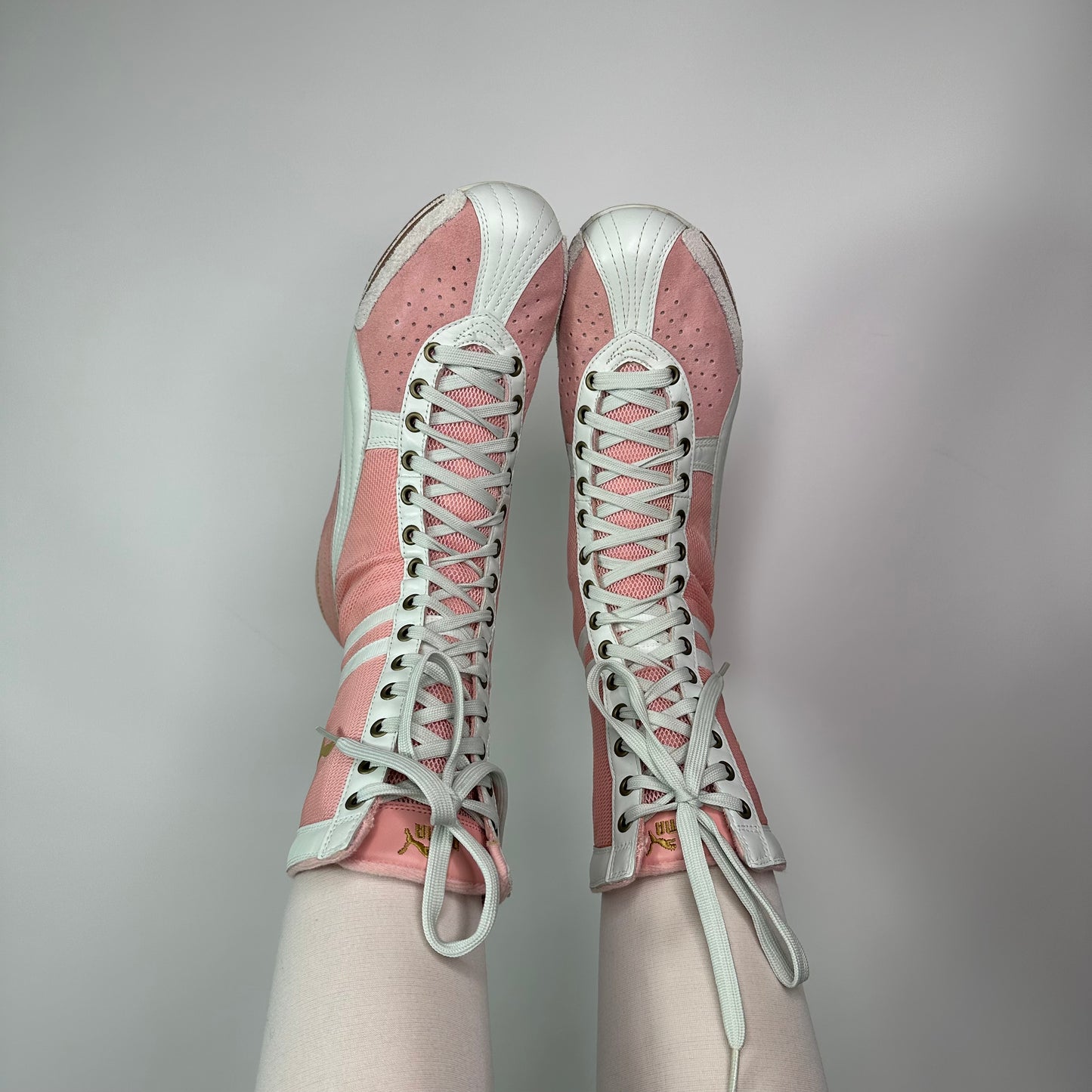 Puma 90s Vintage Pink Boxing Wrestling Boots