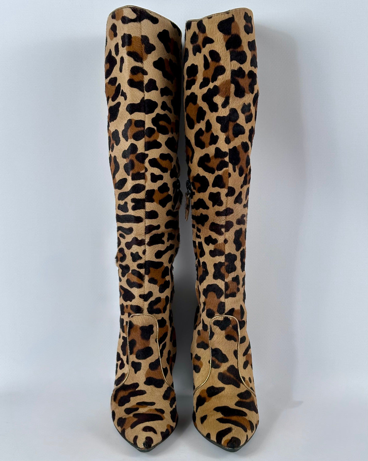 Casadei Pony-hair Vintage Boots — 37