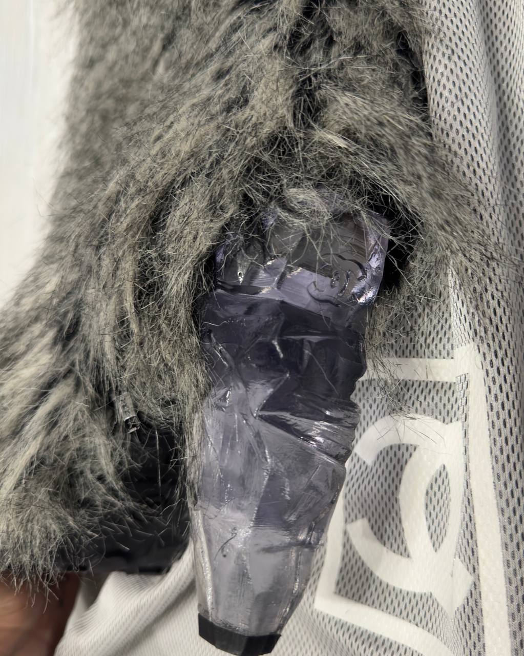 Chanel Fall 2010 Runway Faux Fur Fantasy Yeti Boots Icicle Heels 38С