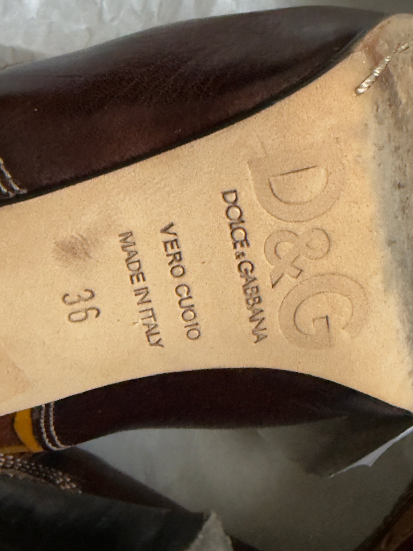 D&G SS 04 Cowboy Butterfly Boots — 36