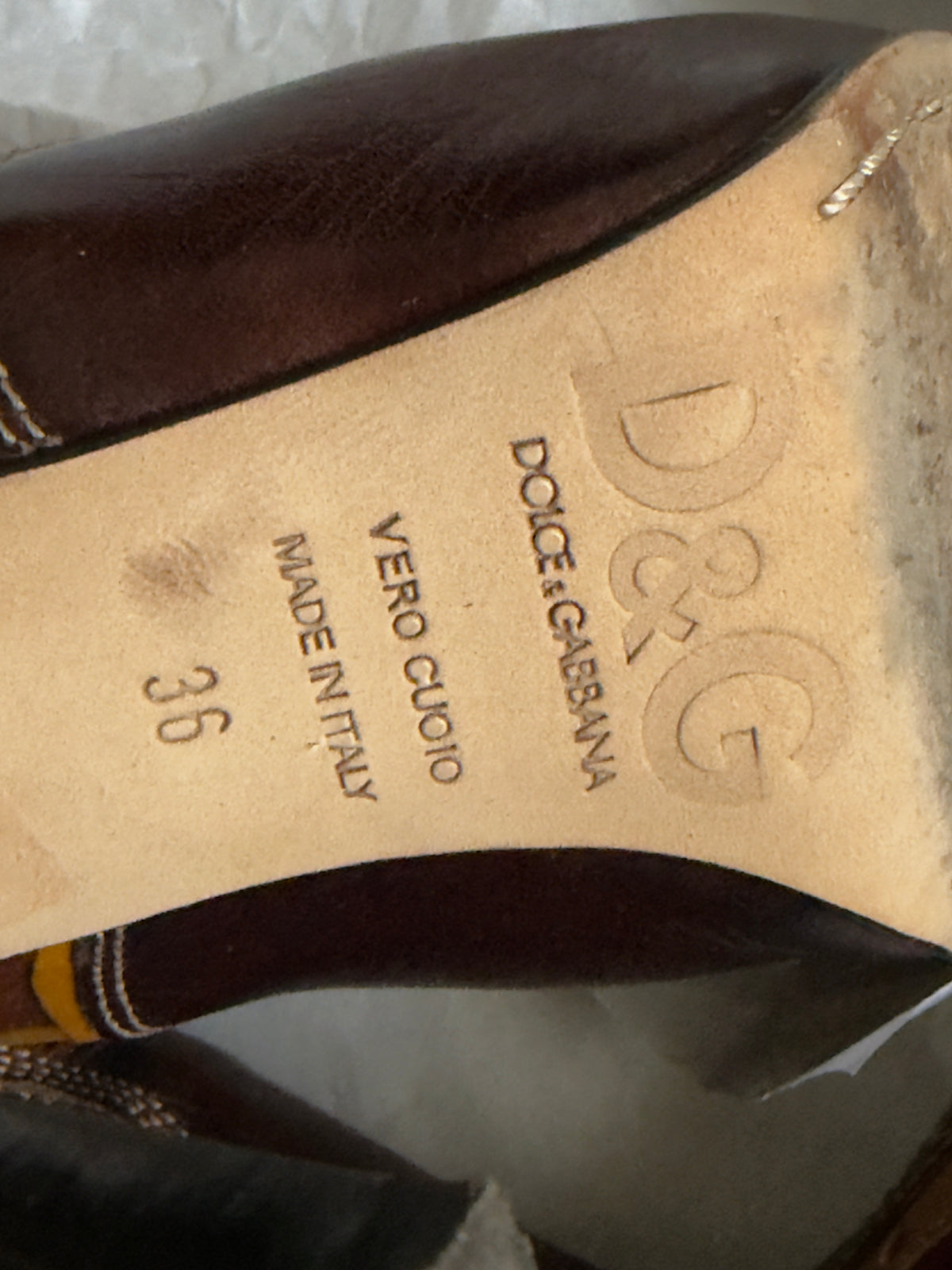 D&G SS 04 Cowboy Butterfly Boots — 36