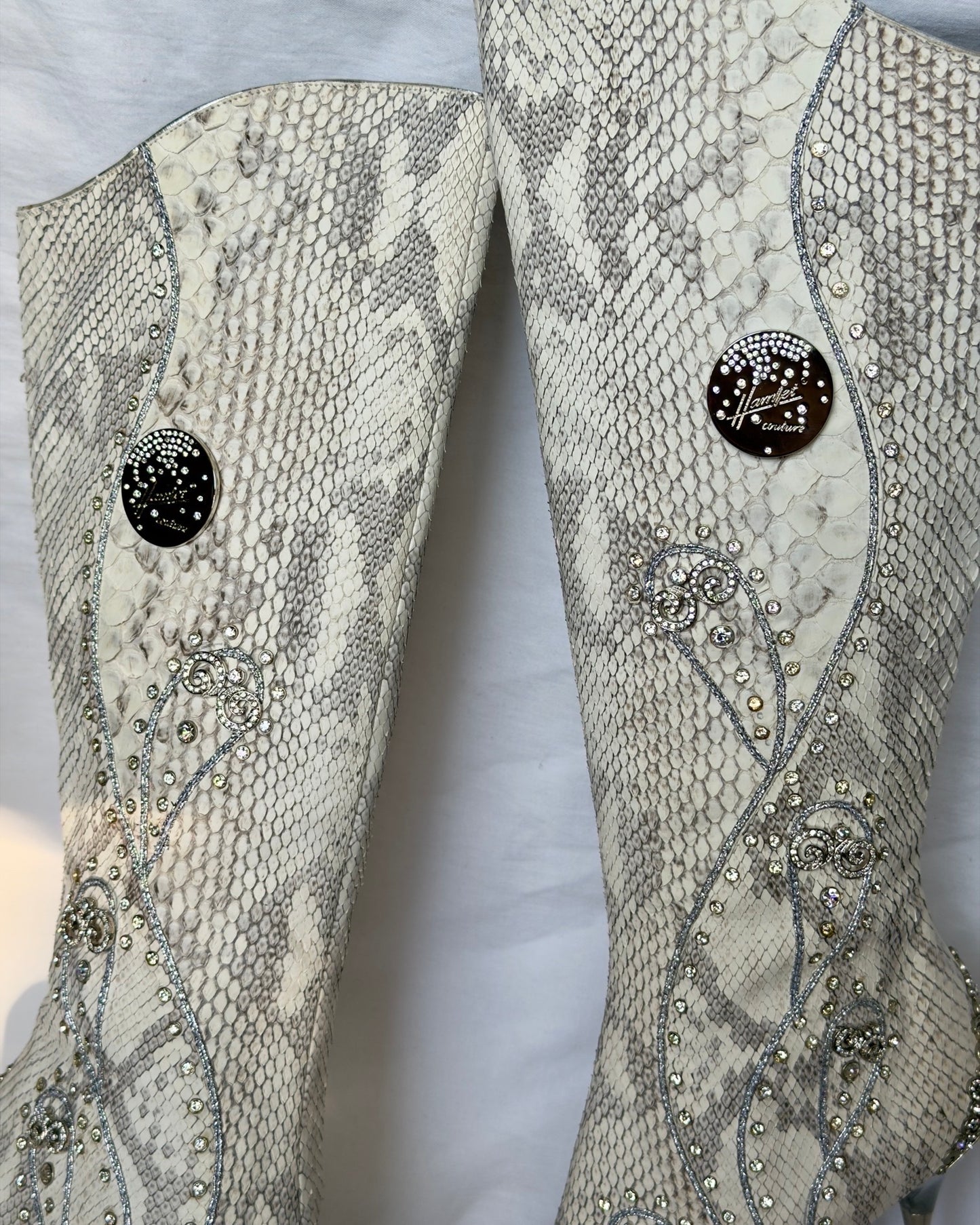 Hamlet Couture Italian Python Boots