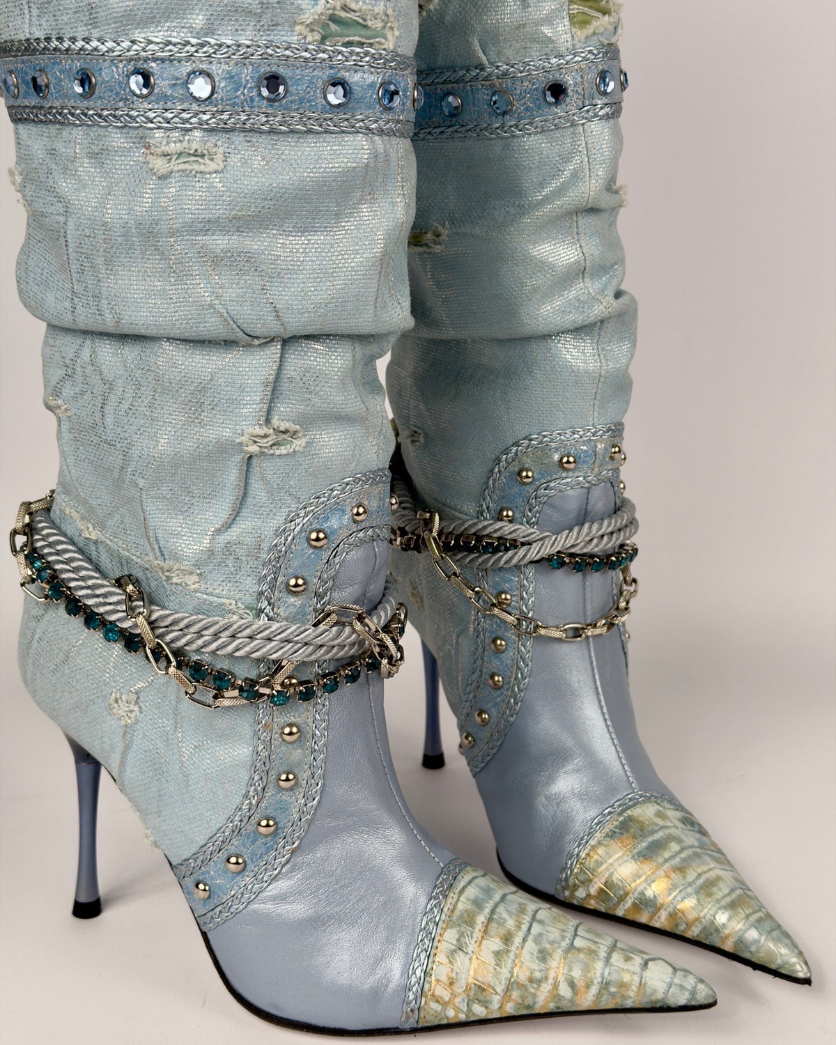 El Dante’s Couture Vintage Cowboy Boots — 36