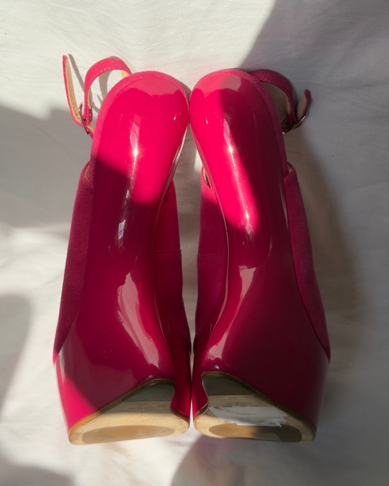 Giuseppe Zanotti Pink Curve Wedge — 38/39