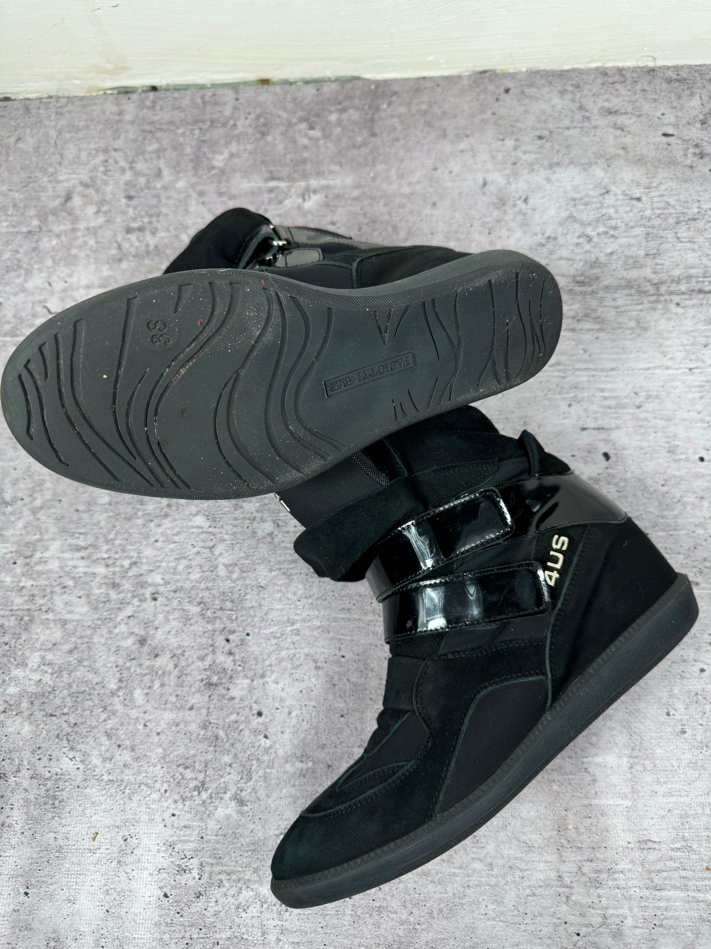 Cesare Paciotti Dagger 🗡️ Wedge Sneakers 38/38.5