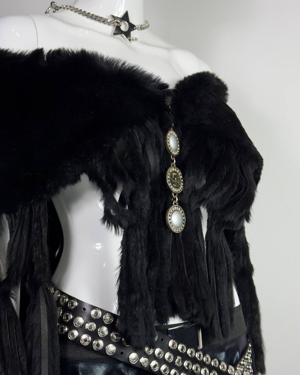 Vintage Legate Italian Fur Cape Top