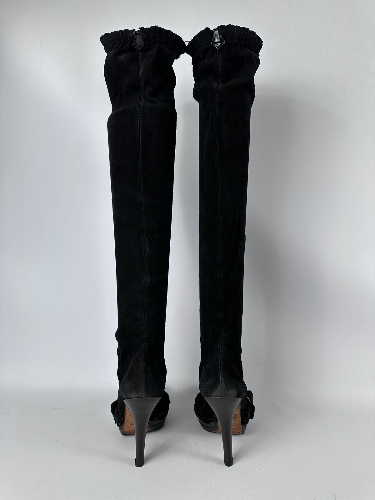 Tom Ford for Yves Saint Laurent F/W 2001 AD Campaign Over Knee Boots — 39
