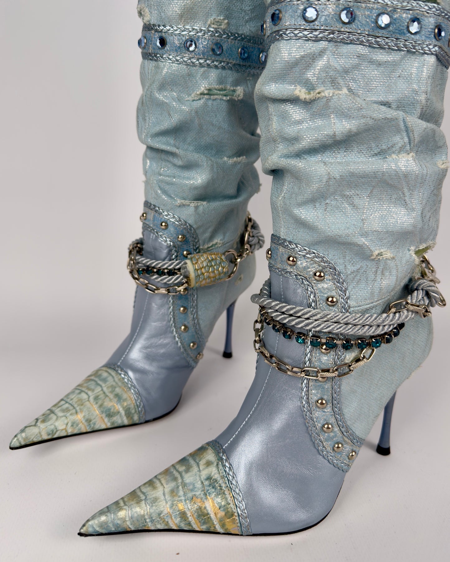 El Dante’s Couture Vintage Cowboy Boots — 36