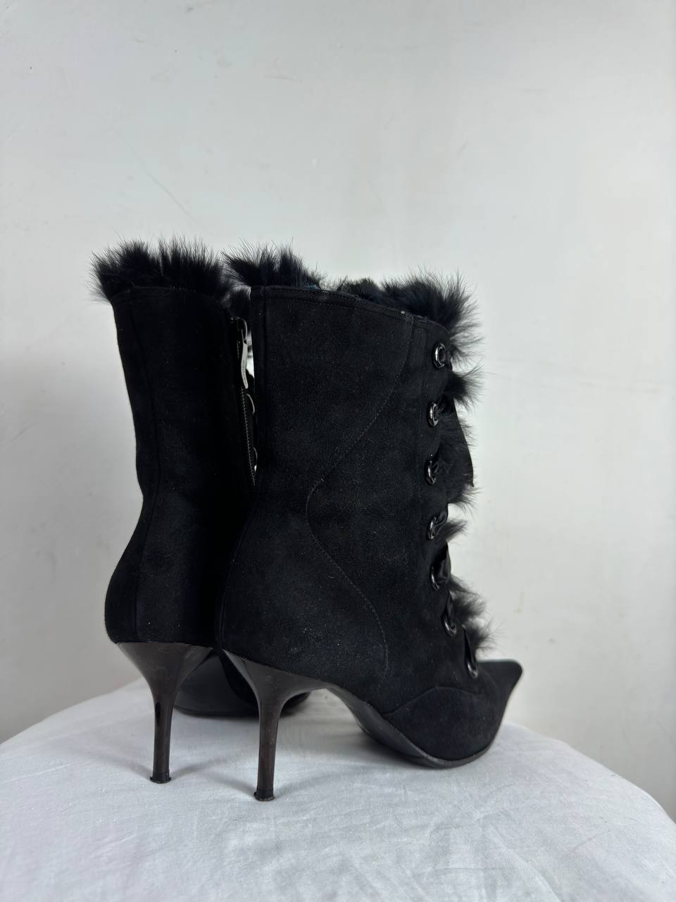 Vintage Italian Lace Up Boots — 36