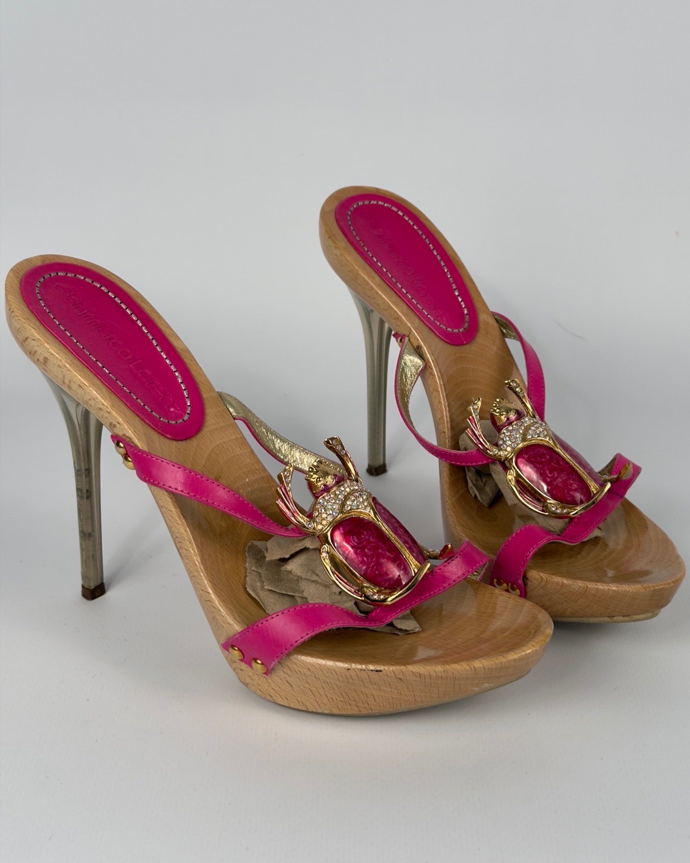 Gianmarco Lorenzi Vintage Beetle Heels — 39