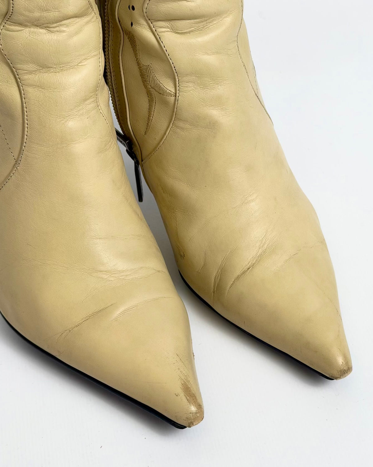 Vintage Western Leather Boots — 41