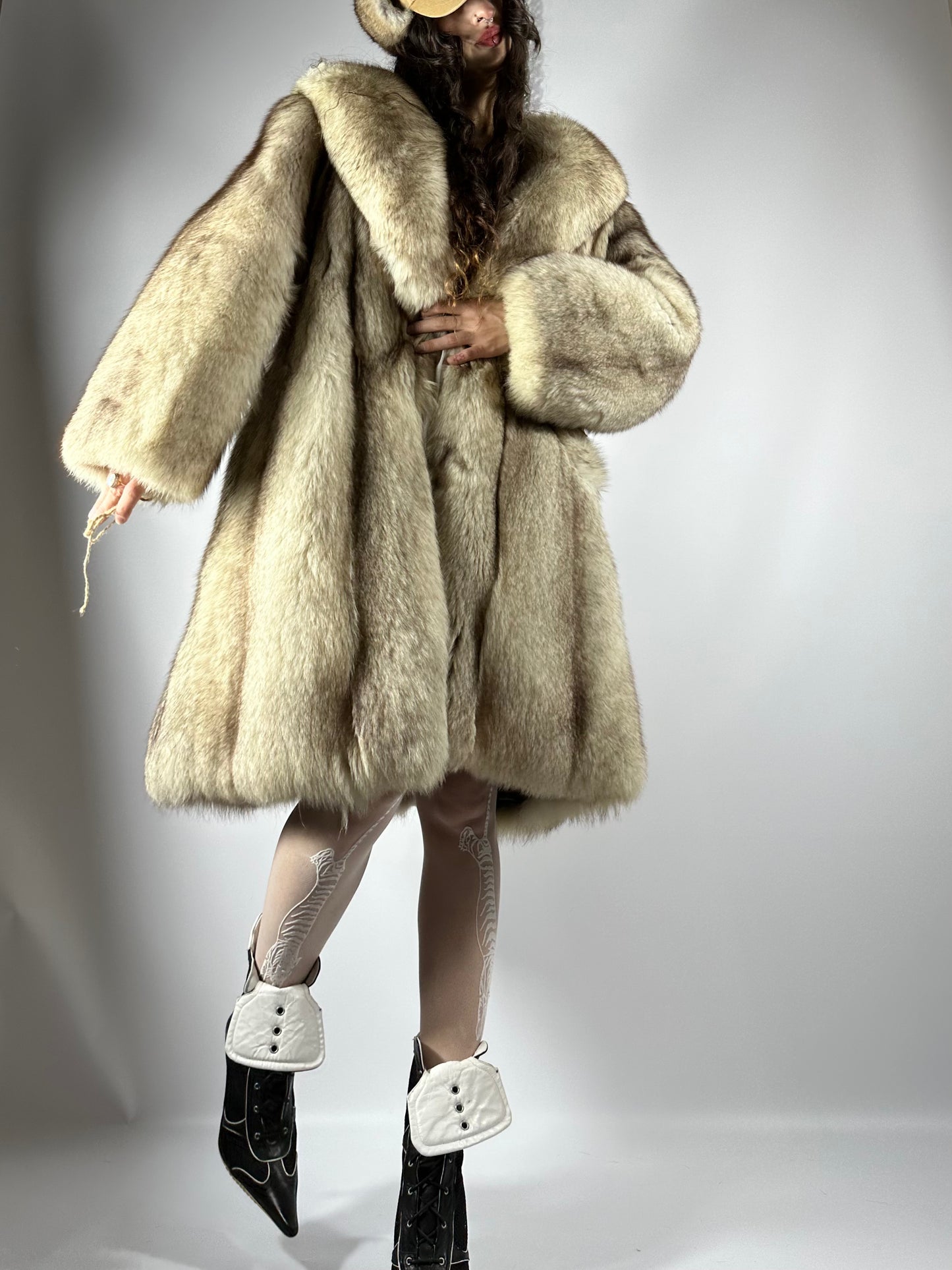 Vintage Arctic Fox Fur Coat