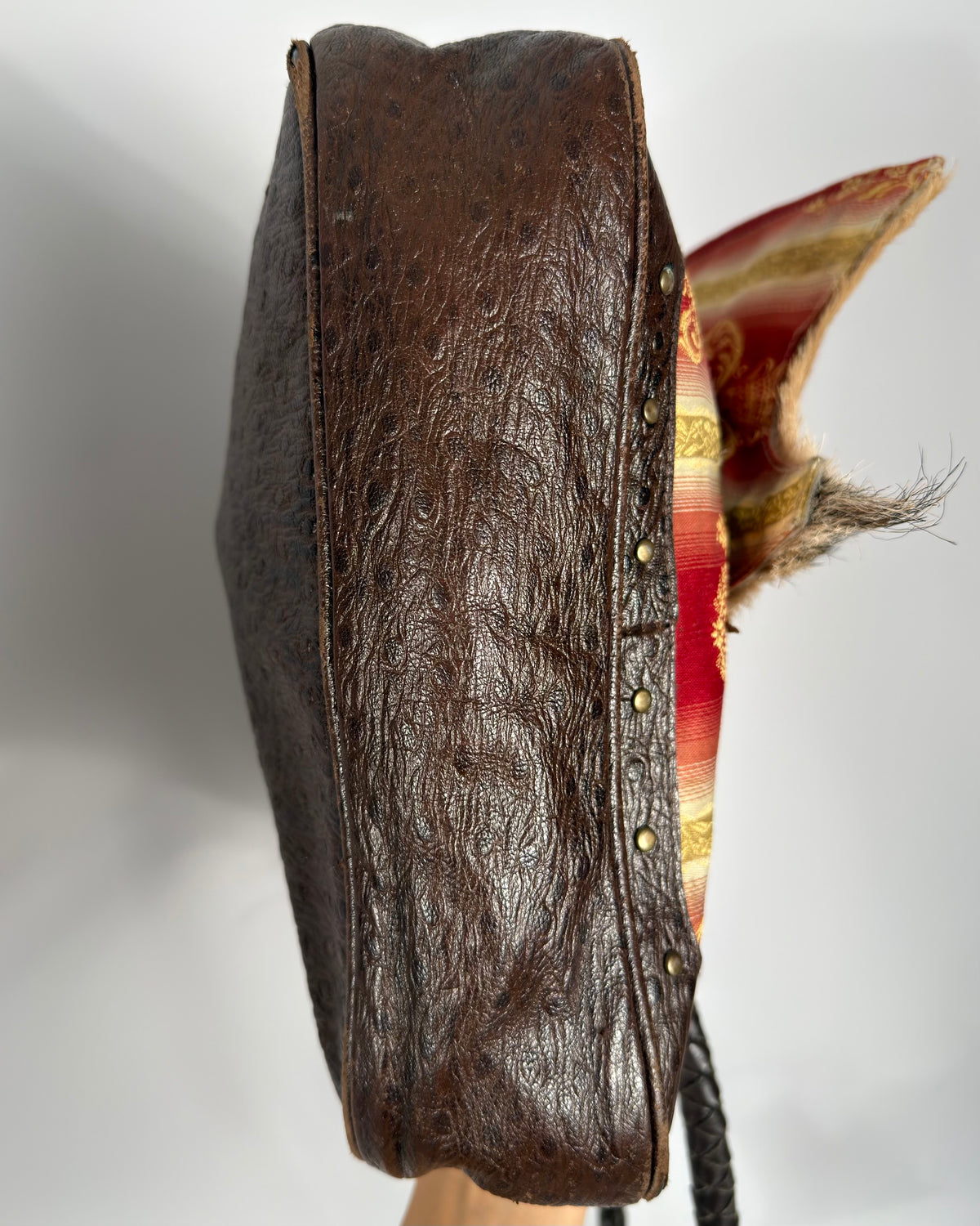 Vintage Fur Leather Cowhide Bag