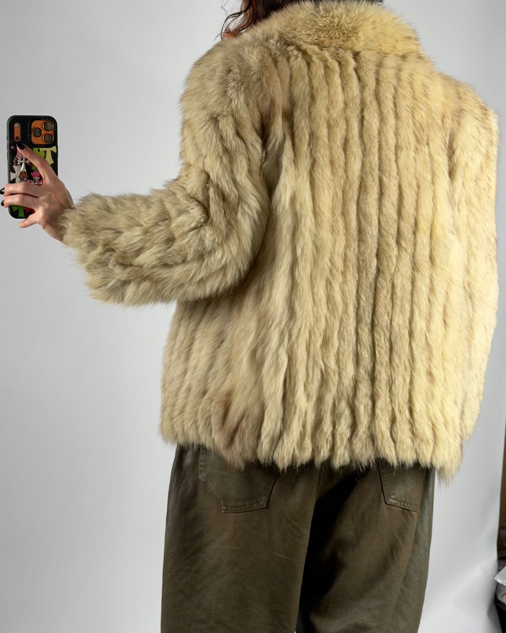 Vintage Arctic Fox Fur Jacket — XS/M