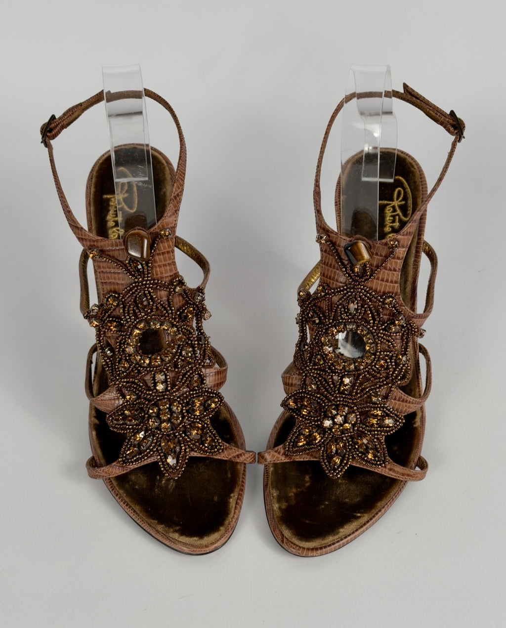 Roberto Cavalli Vintage Beaded Heels — 41