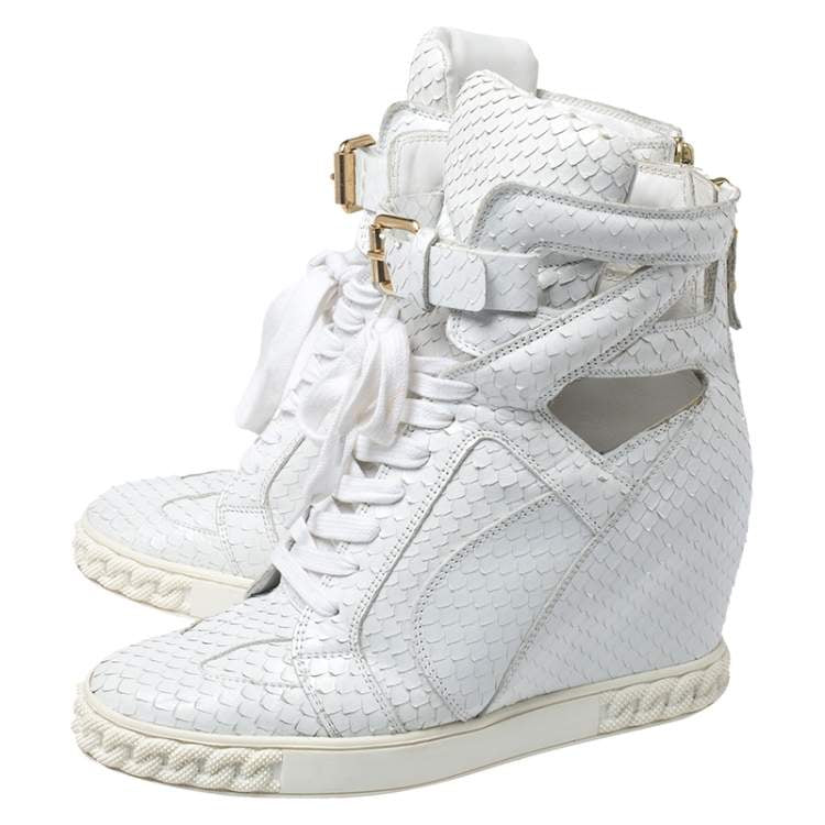 Casadei Vintage Python Wedge Sneakers 39/39.5 RRP1000$+