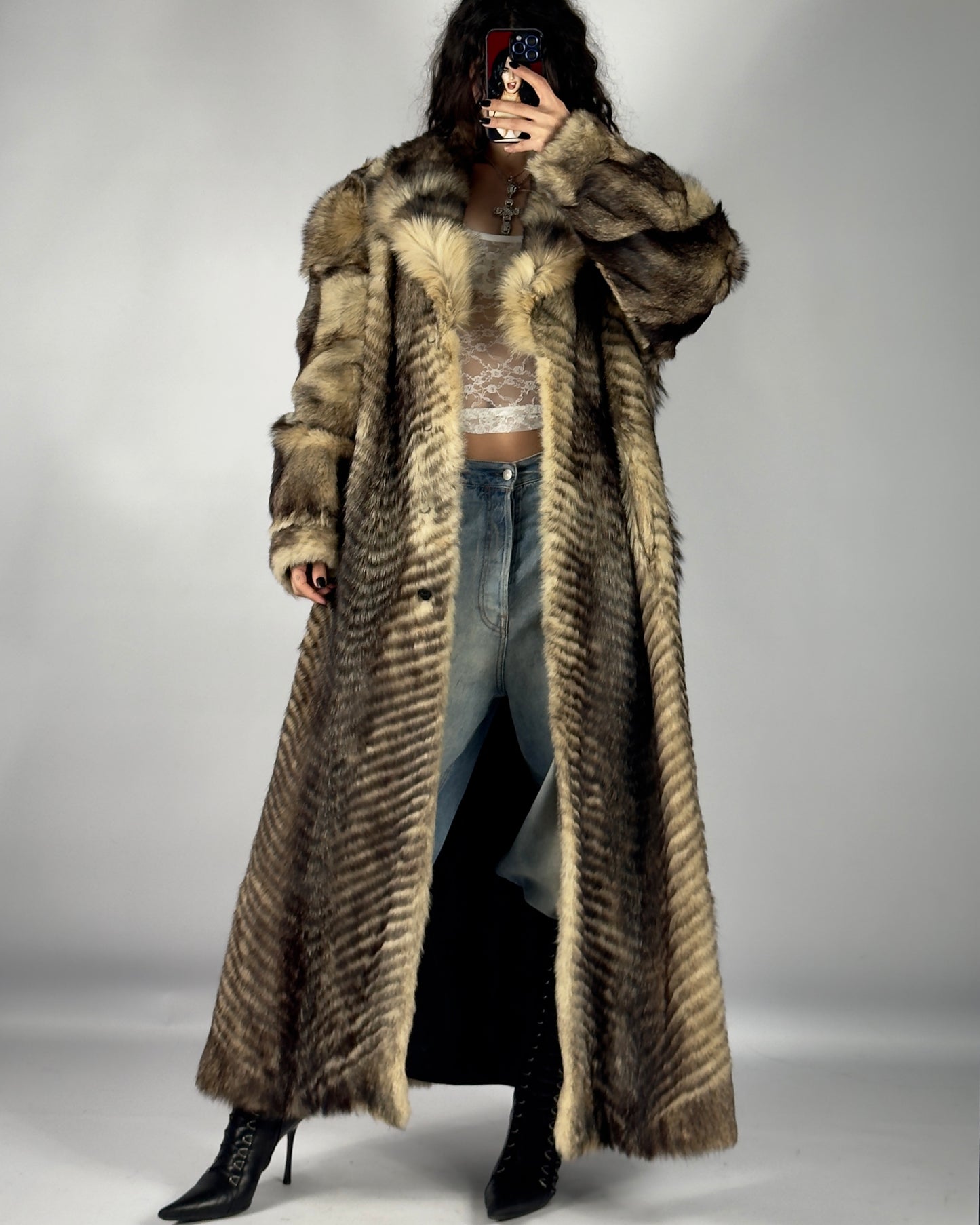 Vintage Fur Coat — M/XXL