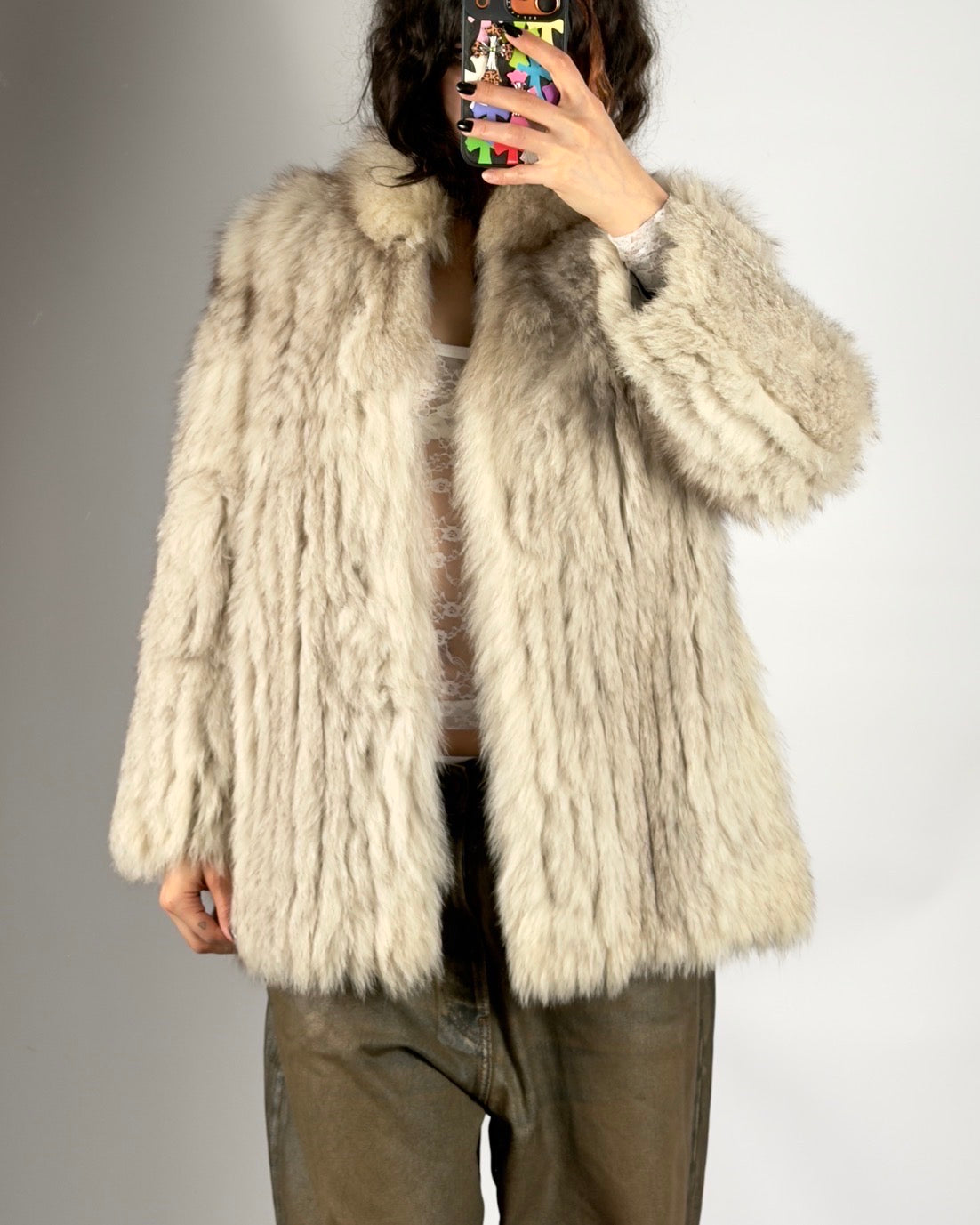 Vintage “Saga Fox” Arctic Fox Coat — S/L