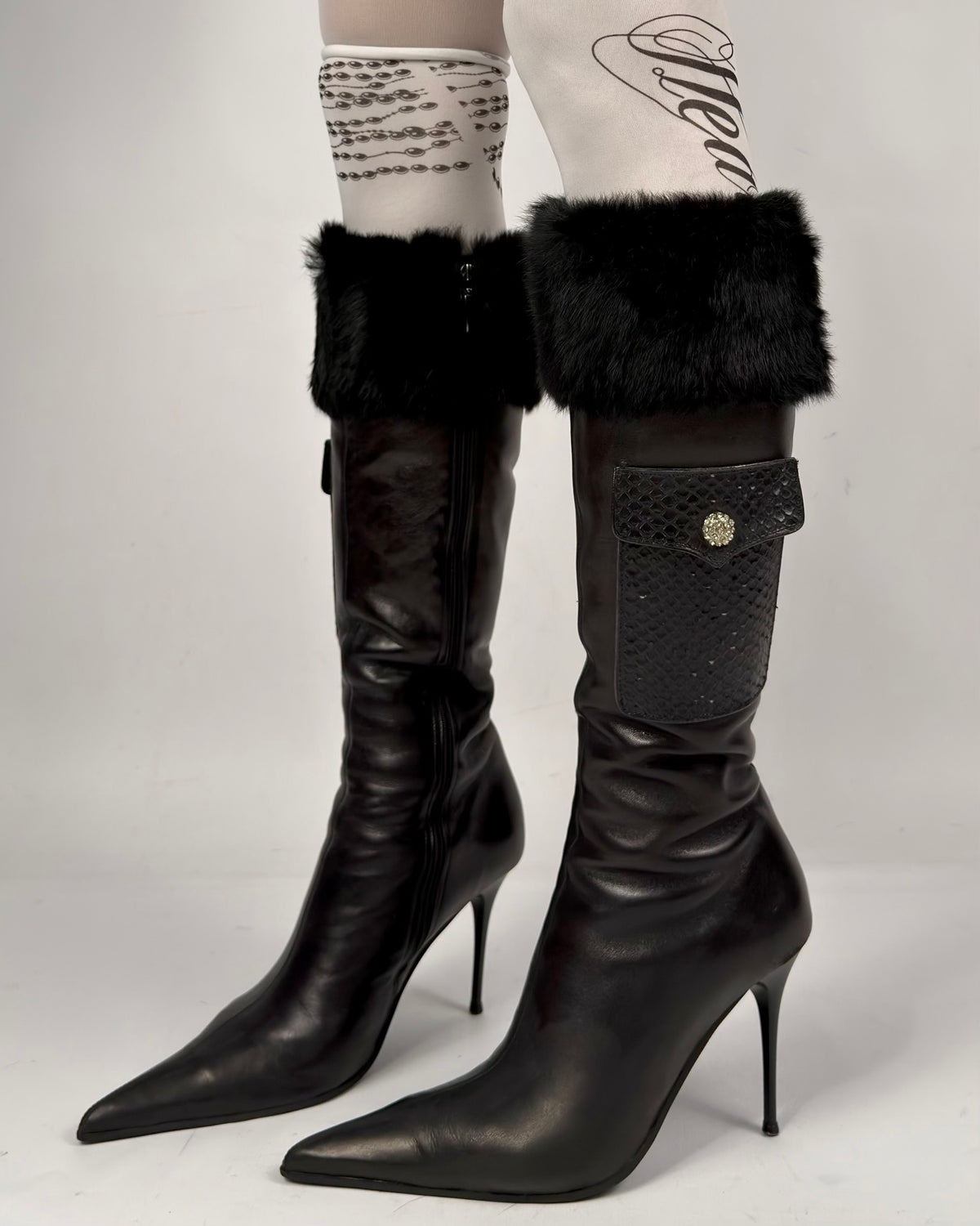 Vintage Italian Leather Boots — 39