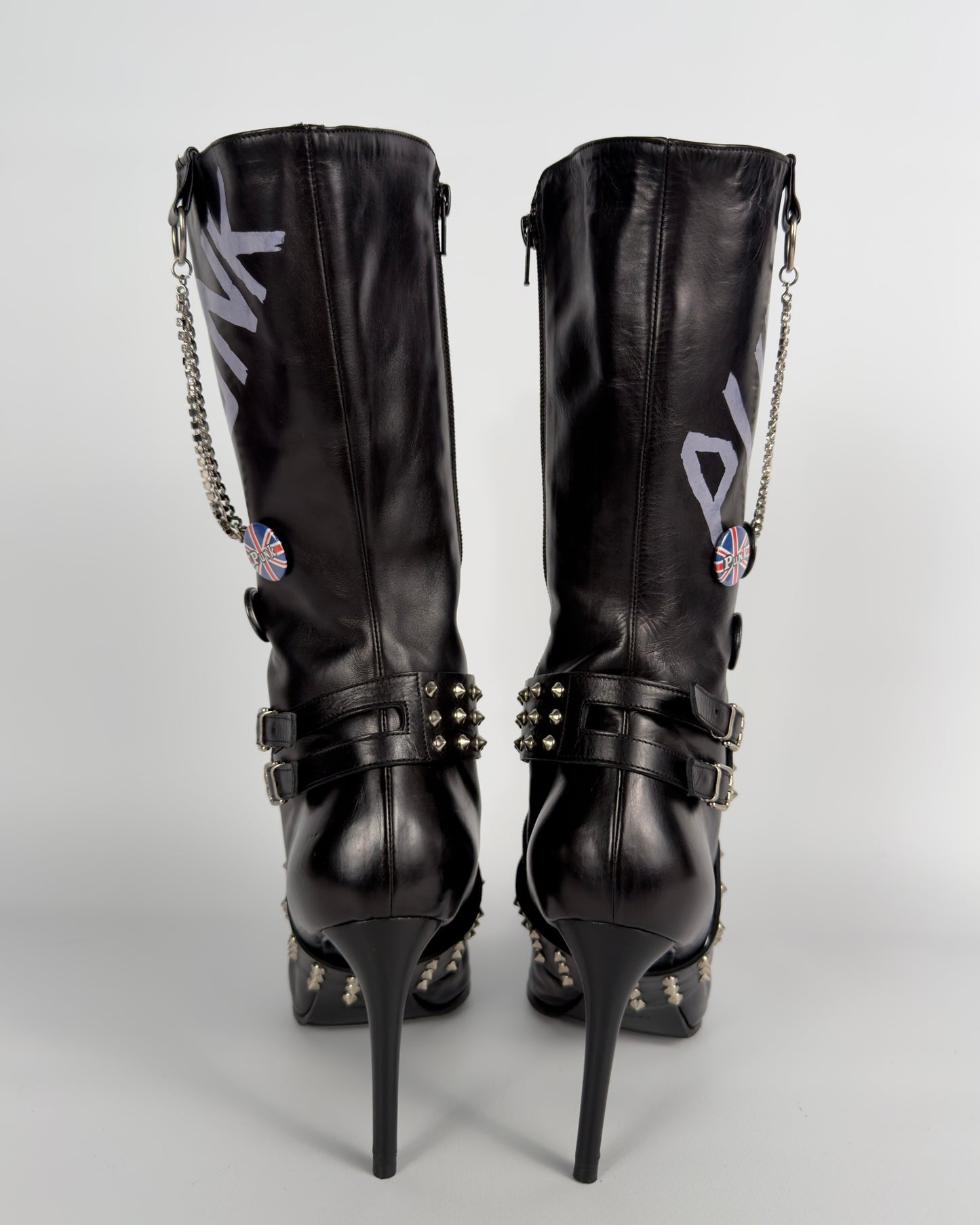 Le Silla Vintage Punk Boots — 40