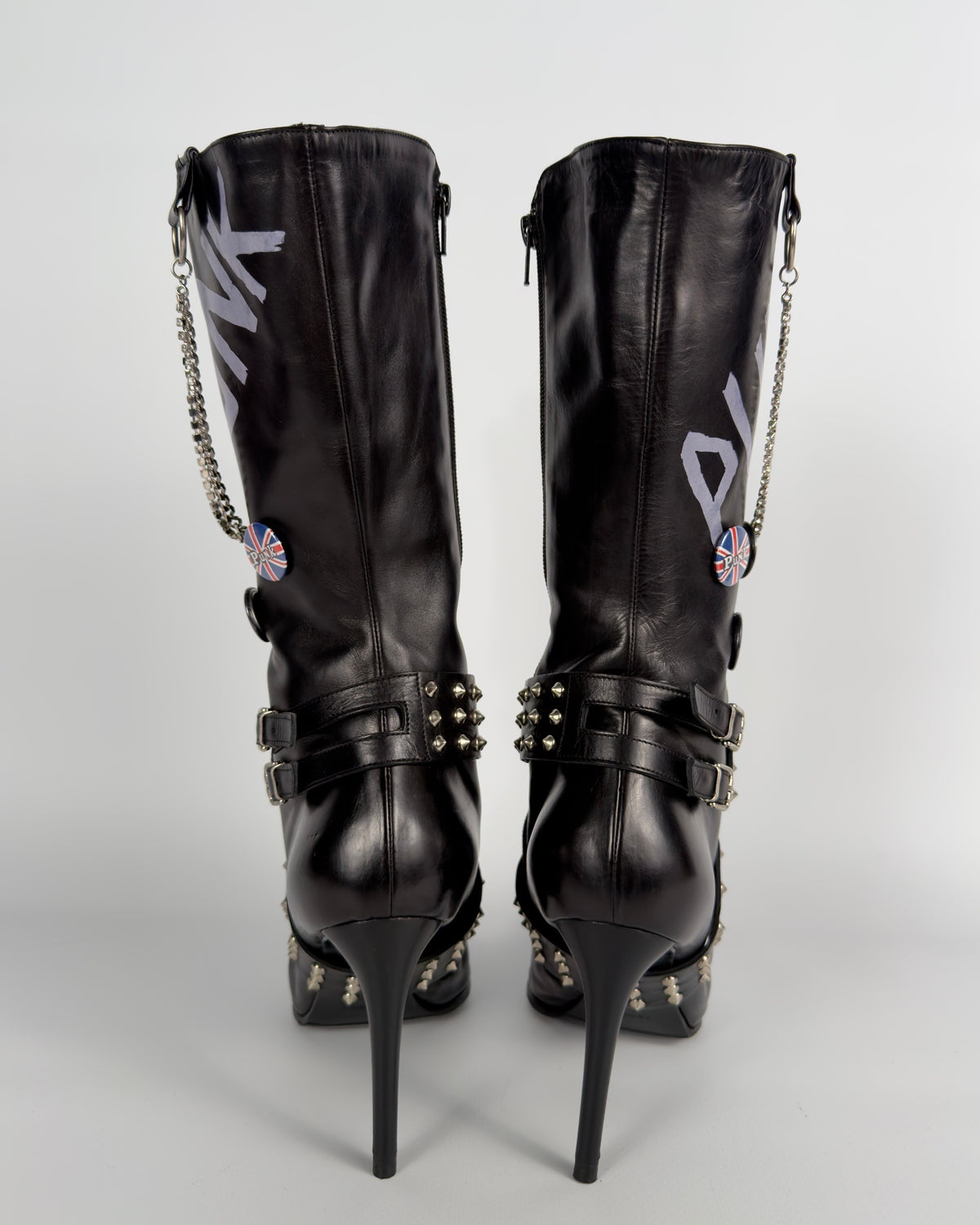 Le Silla Vintage Punk Boots — 40