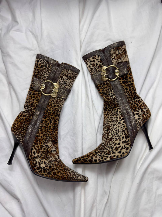 Vintage Buckle Tiger Boots 36/36.5