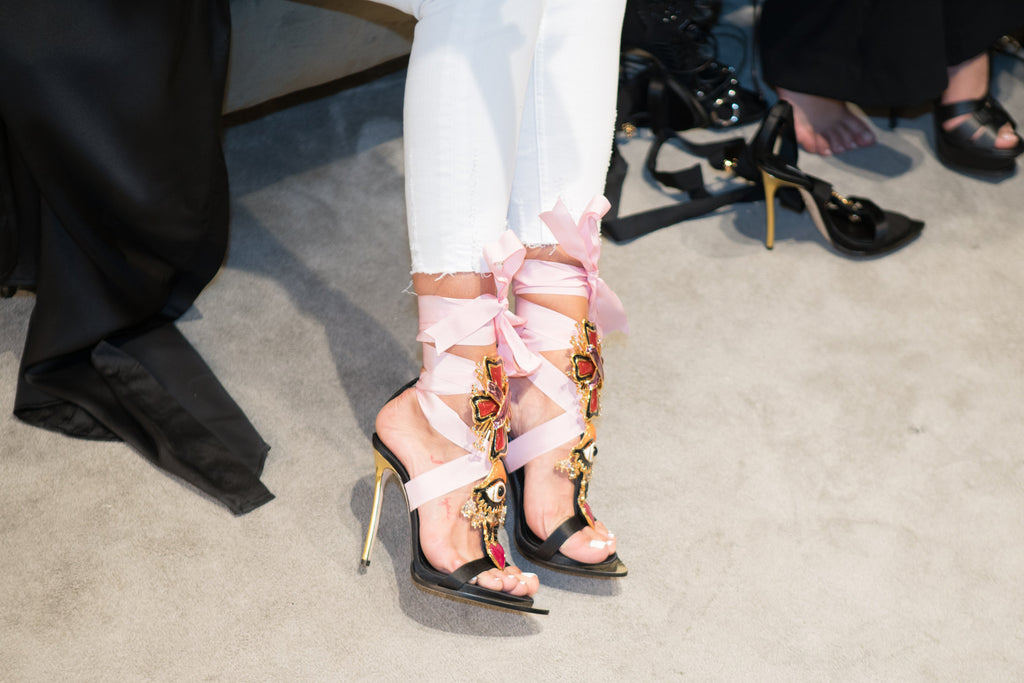 Dsquared2 2017 Treasures “Evil Eye”Lace Up Heels — 36