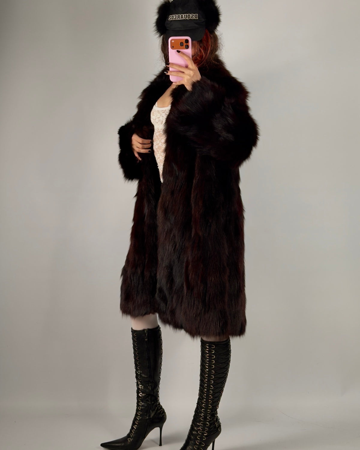 Vintage Fox Fur Coat — S/L