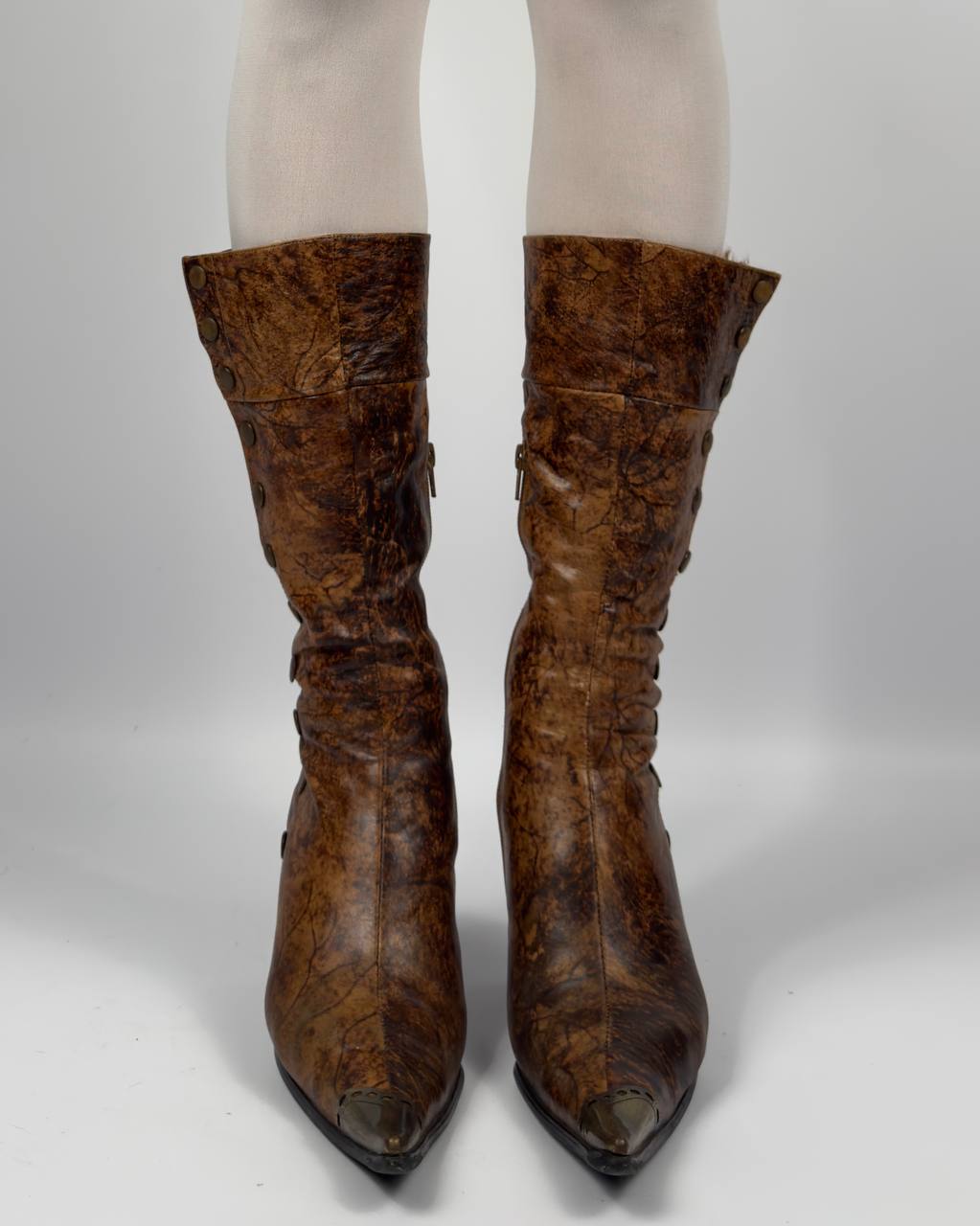 Vintage Italian Leather Boots — 37