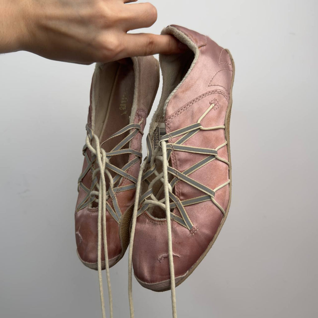 Puma Vintage Lace Up Ballet Flats — 37/38