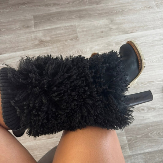 Dolce & Gabbana Vintage Mongolian Lamb Fur Boots — 36