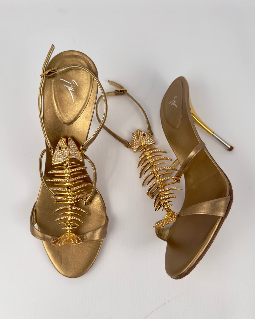 Giuseppe Zanotti Fishbone Heels — 40/41
