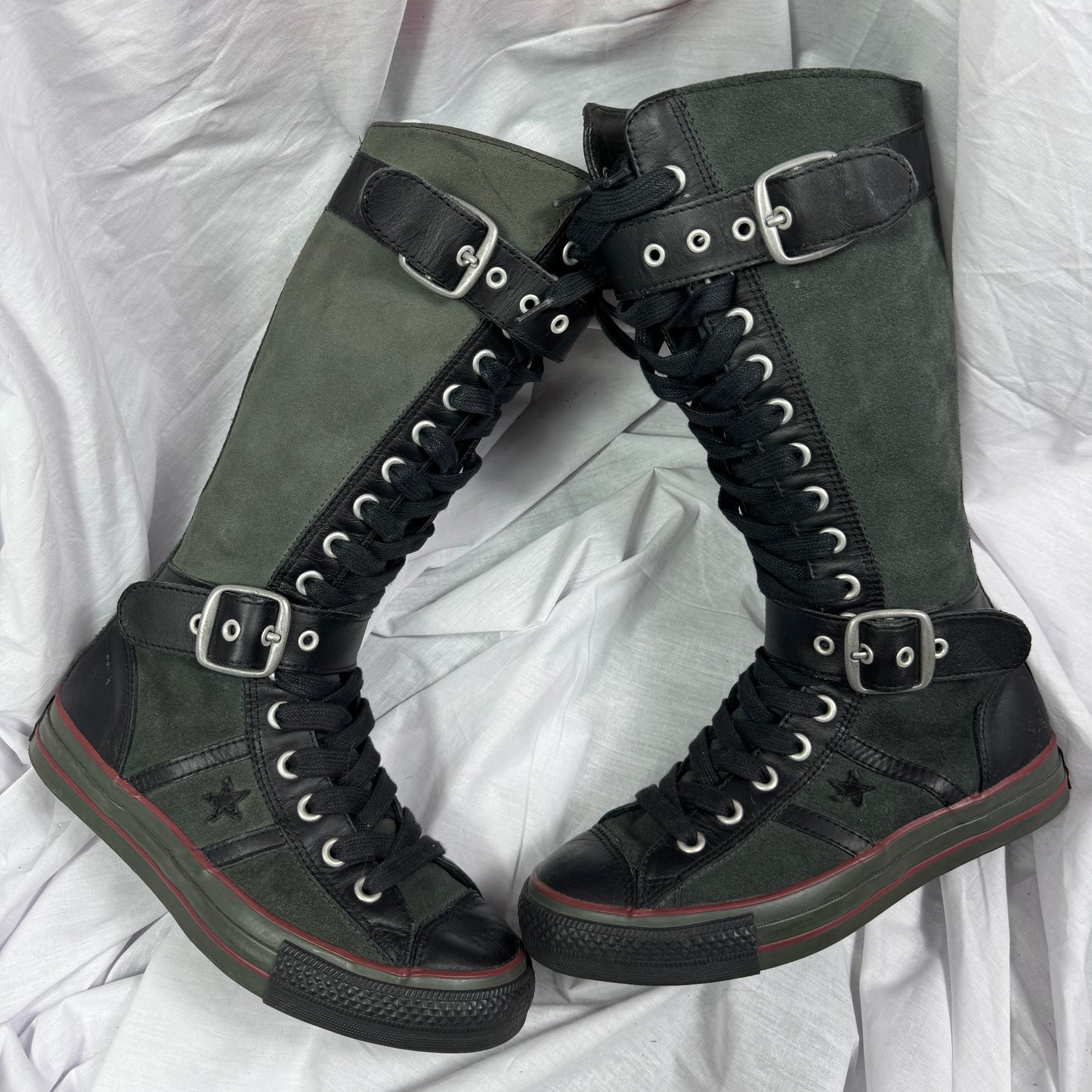 Converse Vintage Buckle Leather Boots 37/38