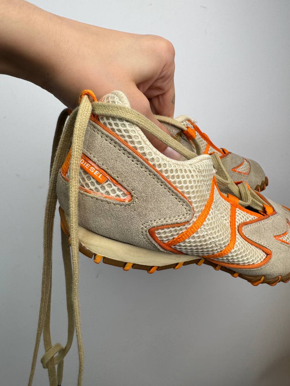 Diesel Vintage Lace Up Ballet Flats — 37.5/38.5