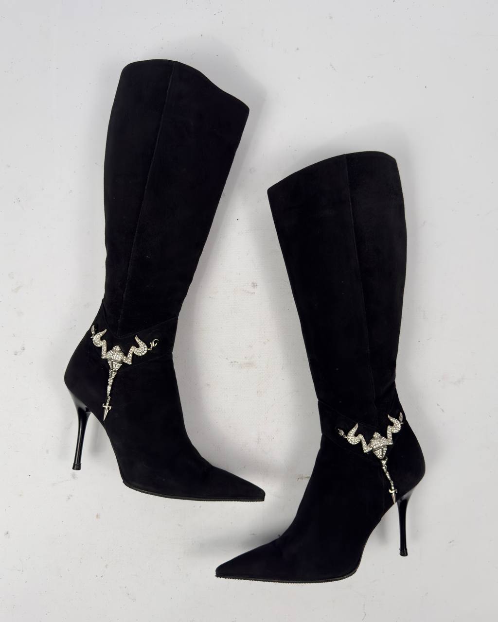 Cesare Paciotti Vintage Italian Scorpion Suede Boots — 37/37.5